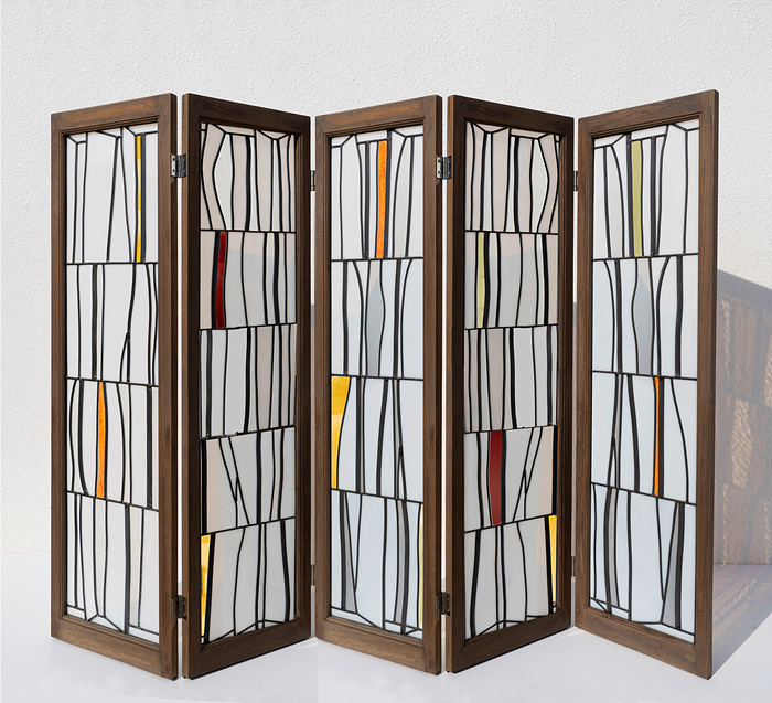 이규홍, 240215, 2024, Leaded glass, 160x215x4cm