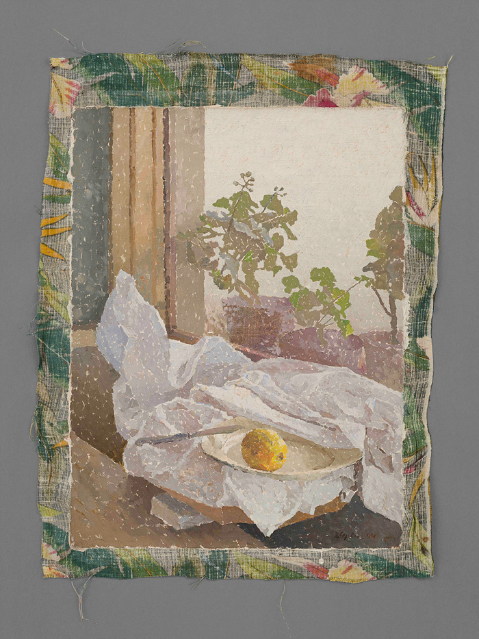 디아나 체플라누, Lemon at the Window, 1994, Oil on canvas, 64.5×49cm