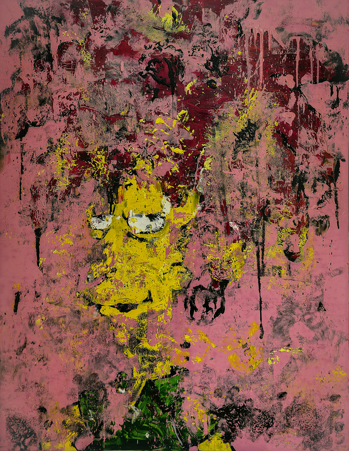 Dissolve_Sideshow Bob, 2024, Oil on canvas, 116.8×91cm