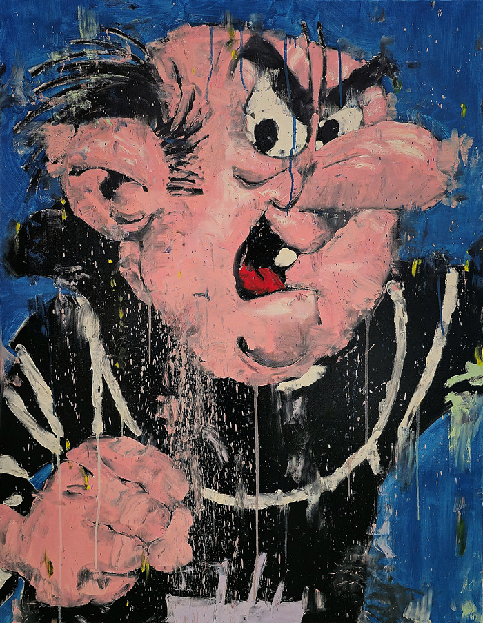 Montage_Gargamel, 2024, Oil on canvas, 116.8×91cm