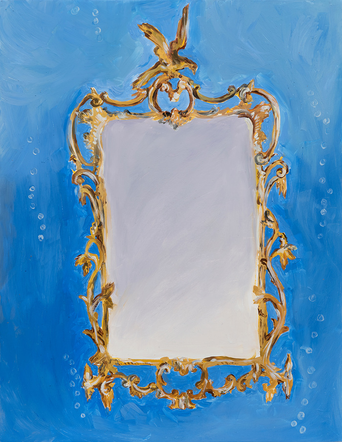 06. Karen Kilimnik, the mirror of the Indian Ocean,  2015, Water soluble oil color on canvas, 45.7ⅹ35.6ⅹ1.9cm