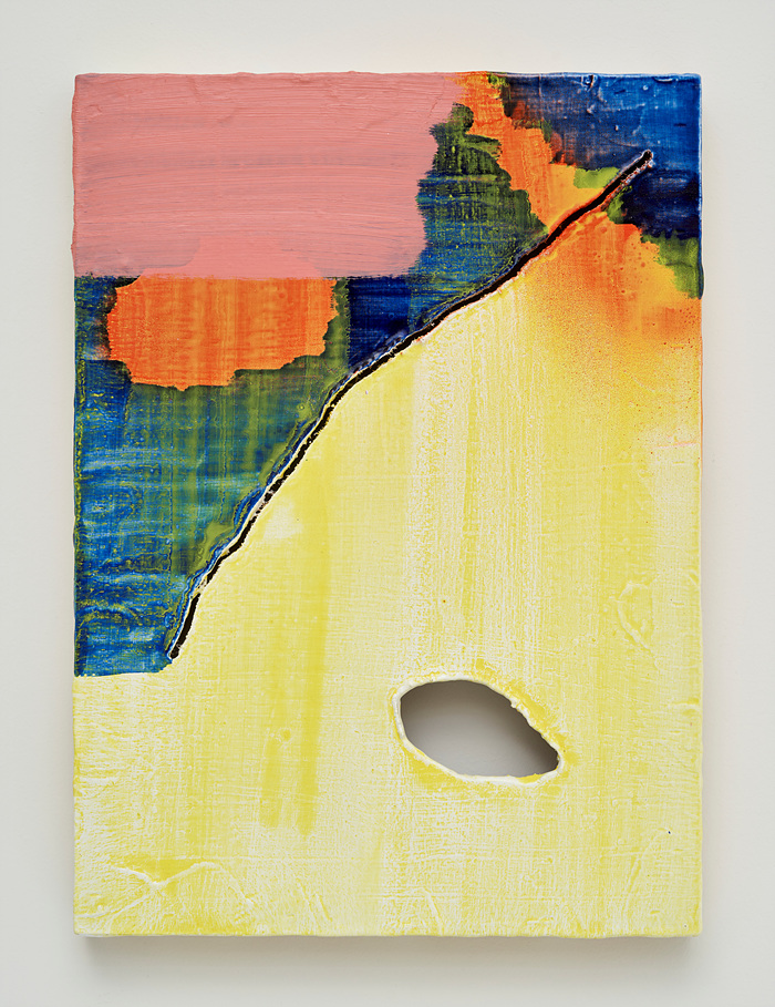 멍운3 Clouded Wound 3, 2025, Oil, Spray on Wood Panel, 33.4x24.2cm. /눈 컨템포러리