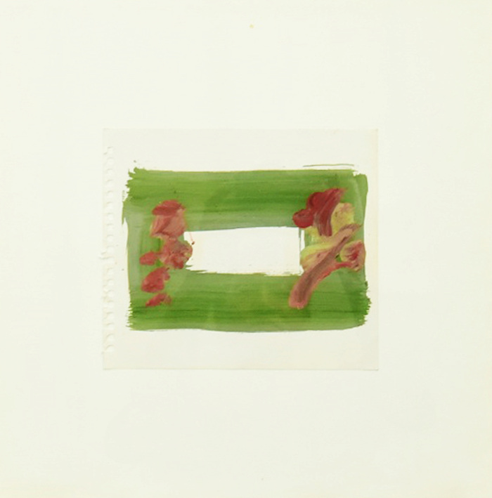 Untitled, 2025, oil on paper, 38x38cm. /어컴퍼니